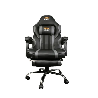 Cadeira Gamer OEX Game Gc300, Peso Suportado até 180Kg, Mecanismo, Preto e Cinza