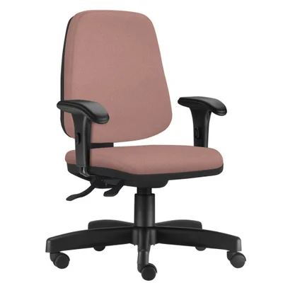Cadeira Giratória Job L02, Diretor Executiva, Suede Rosê - Lyam Decor