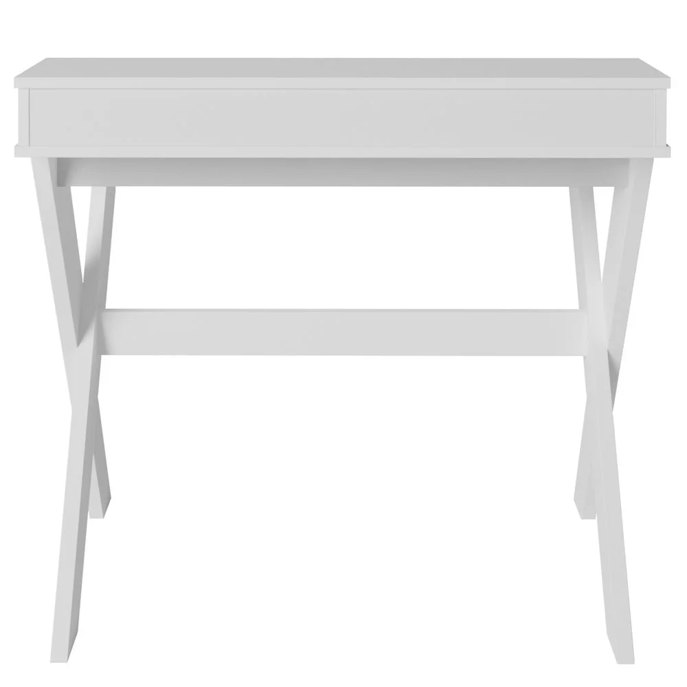 Imagem 3 de 5 do produto Mesa Para Escritório Escrivaninha Home Office Itália A02 Branco - Lyam Decor
