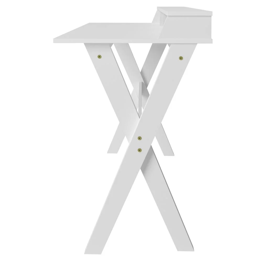 Imagem 4 de 5 do produto Mesa Para Escritório Escrivaninha Home Office Itália A02 Branco - Lyam Decor