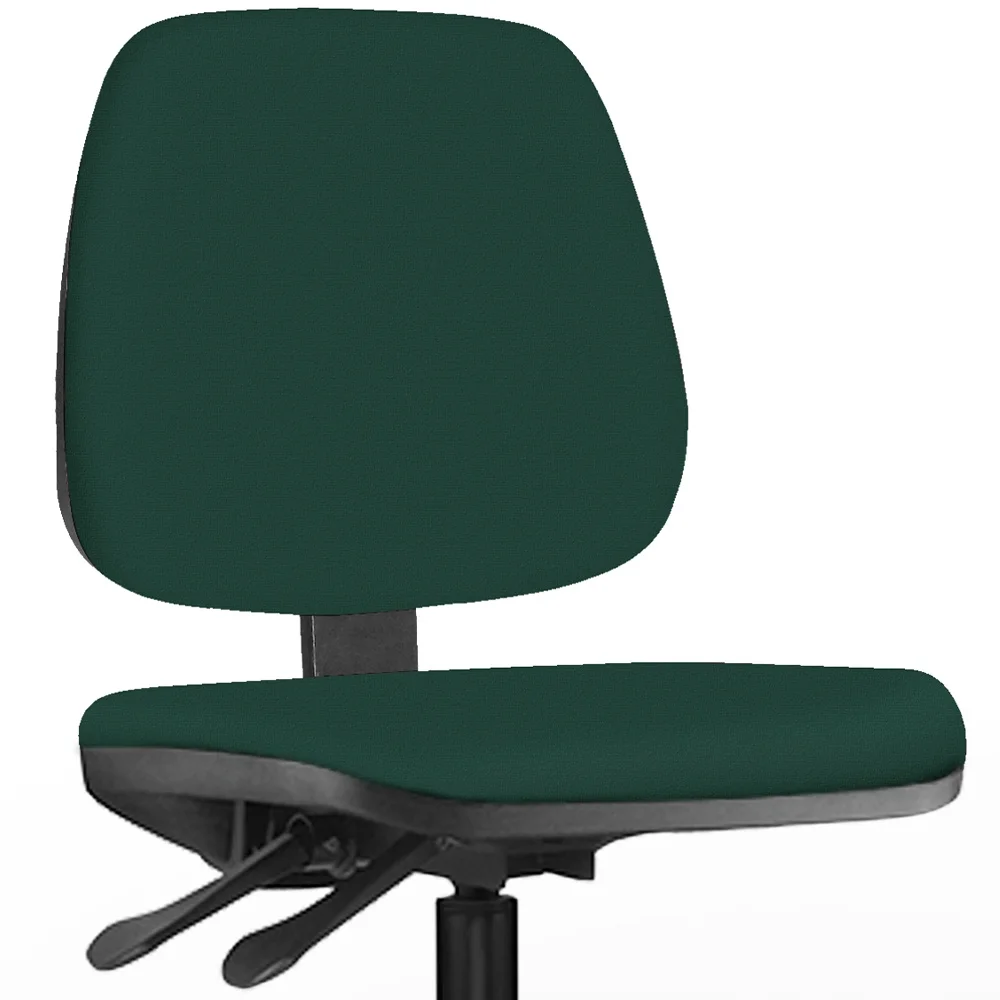 Imagem 2 de 4 do produto Cadeira Caixa Alta Giratória Job L02, Crepe Verde Musgo - Lyam Decor