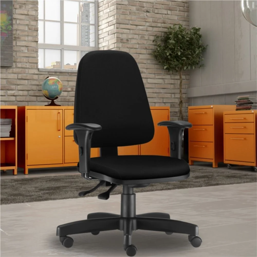 Imagem 1 de 5 do produto Cadeira Giratória Sky L02 Diretor Executiva Crepe Preto - Lyam Decor