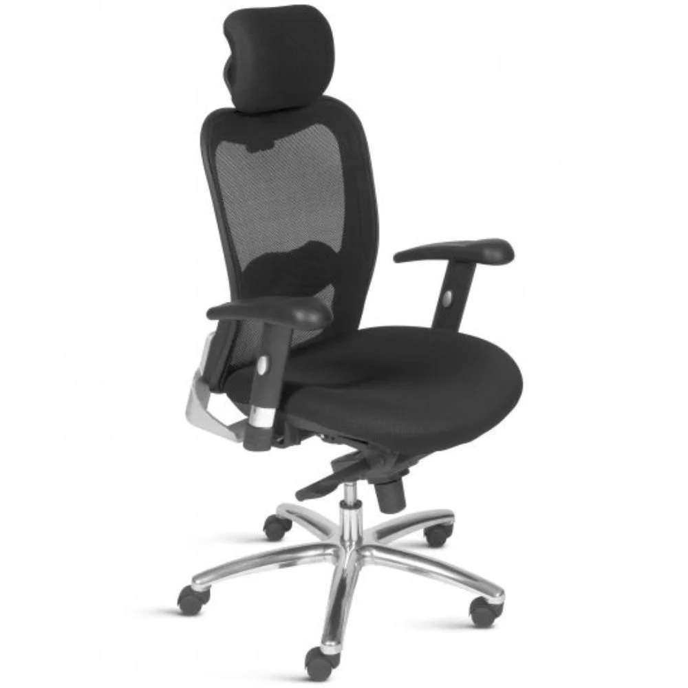Imagem 1 de 5 do produto Cadeira De Escritório Giratória Presidente Executiva New Ergon F02 Preto - Lyam Decor