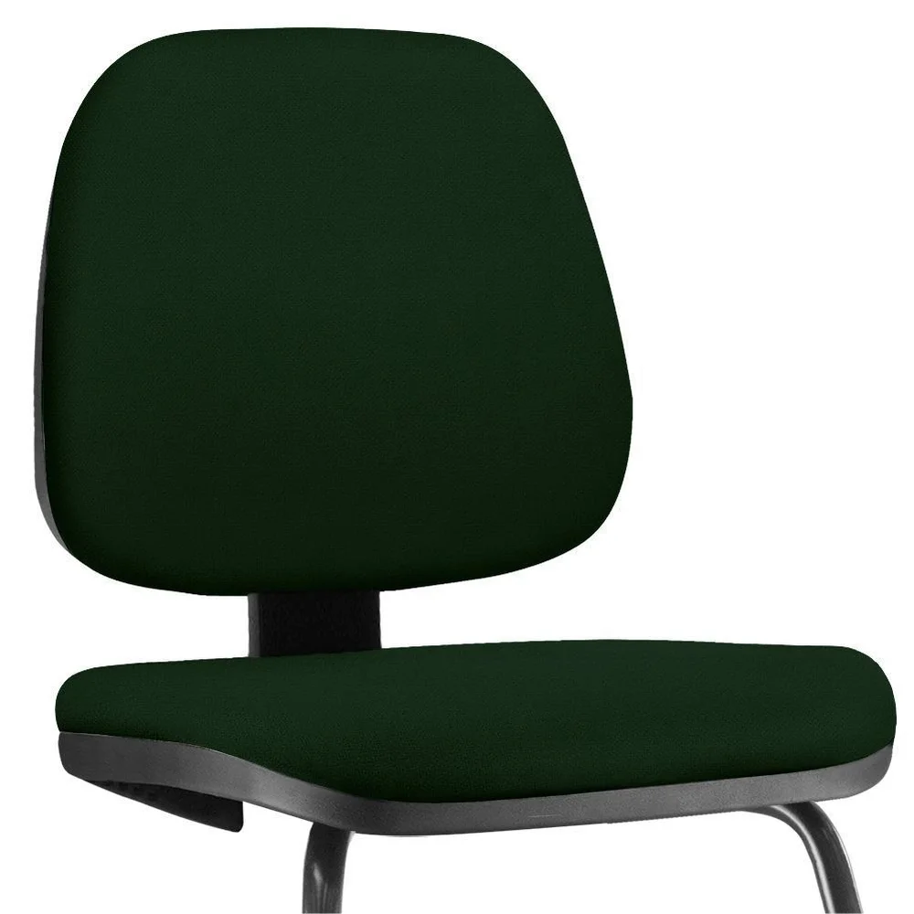 Imagem 5 de 5 do produto Cadeira Para Escritório Job L02 Fixa, Crepe Verde Musgo - Lyam Decor