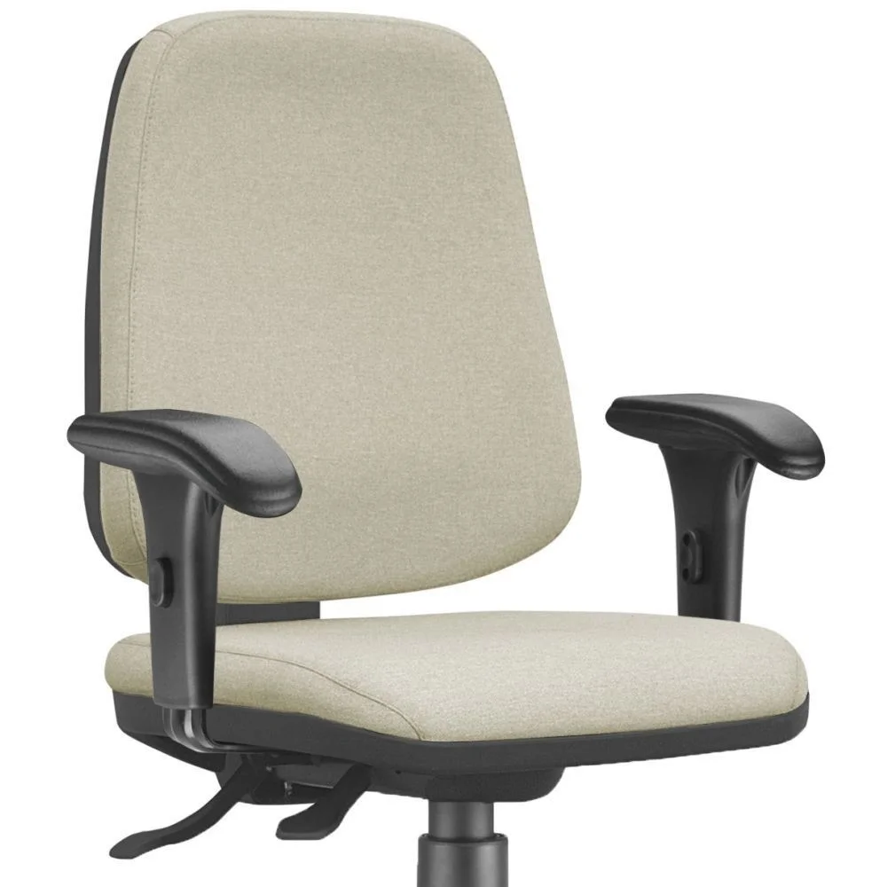 Imagem 2 de 5 do produto Cadeira Giratória Job L02 Diretor Executiva Suede Bege - Lyam Decor