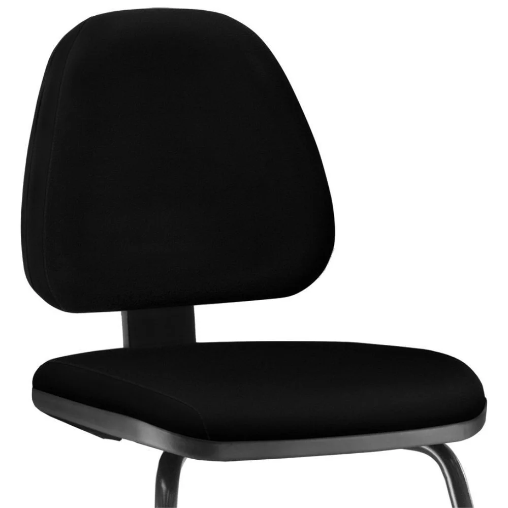 Imagem 2 de 5 do produto Cadeira Para Escritório Sky L02 Fixa Crepe Preto - Lyam Decor