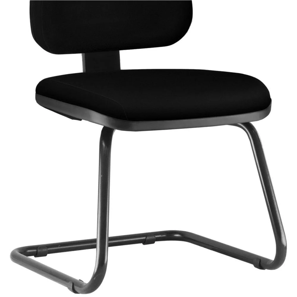 Imagem 4 de 5 do produto Cadeira Para Escritório Sky L02 Fixa Crepe Preto - Lyam Decor