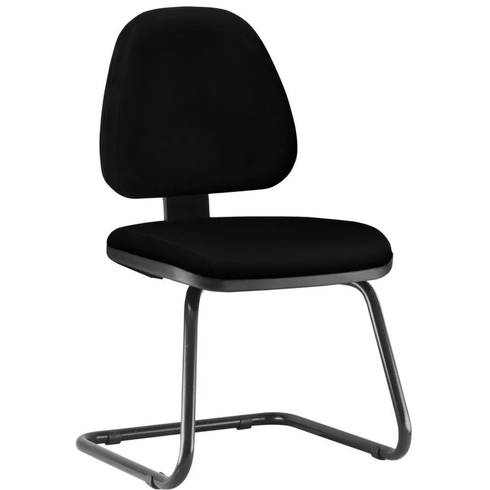 Imagem 5 de 5 do produto Cadeira Para Escritório Sky L02 Fixa Crepe Preto - Lyam Decor