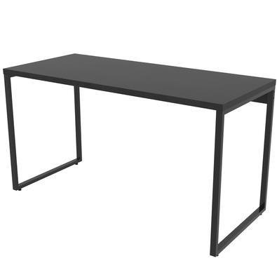 Mesa Para Escritório Home Office Estilo Industrial Form C01 135 Cm Preto Onix - Lyam Decor