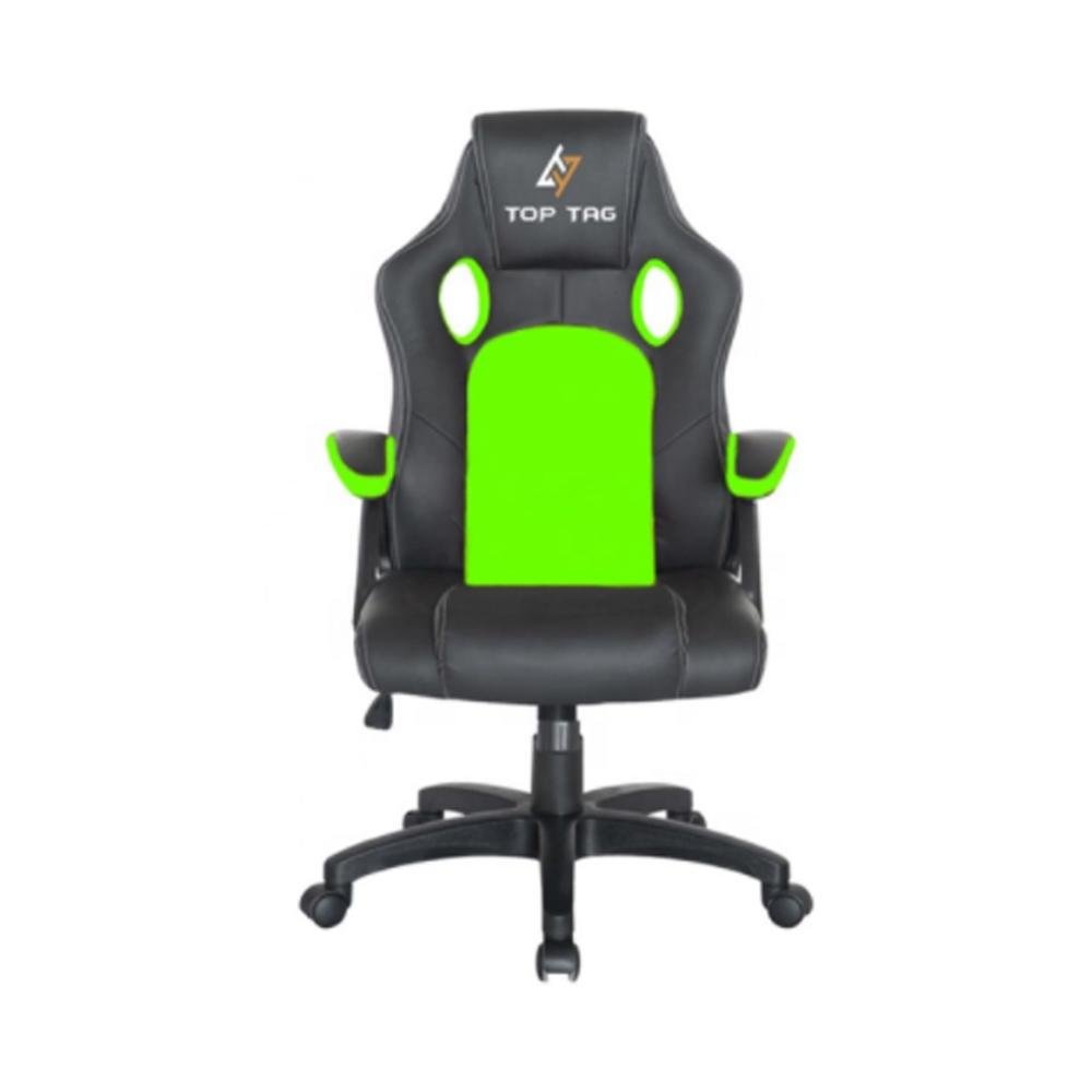 Cadeira Gamer Top Tag, Até 110 Kg, Giratória, Verde - HS2706GR