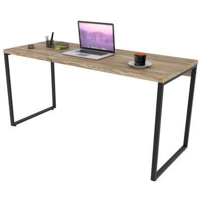 Mesa Para Escritório Home Office Estilo Industrial Form C01 150 Cm Carvalho - Lyam Decor
