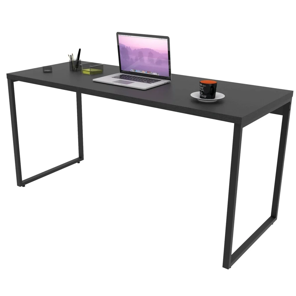 Imagem 4 de 5 do produto Mesa Para Escritório Lyam Decor Home Office Estilo Industrial Form C01 150 Cm Preto Onix