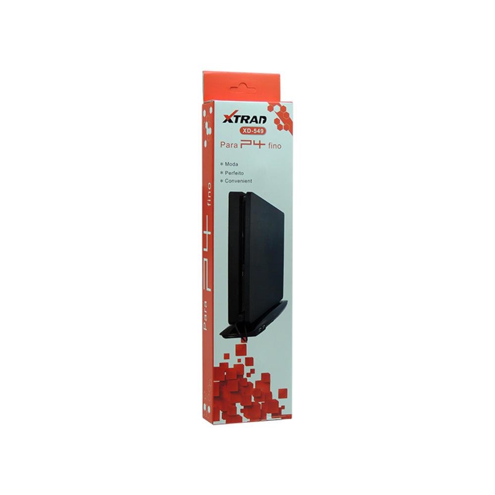 SUPORTE DE PLASTICO PARA PS4 Cooler Para PS4 Slim Com 2 Portas USB XD-549 - Xtrad
