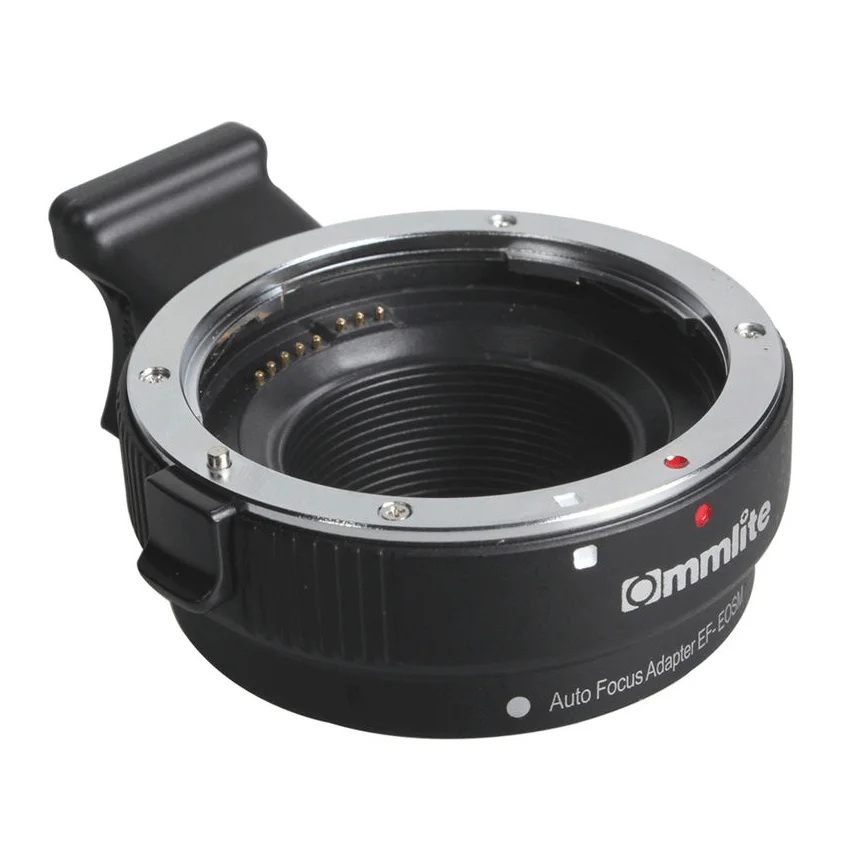 Imagem 2 de 5 do produto Adaptador Commlite Cm-ef-eosm Montagem Lentes Ef Em Câmeras Canon Eos-m Com Foco Eletrônico