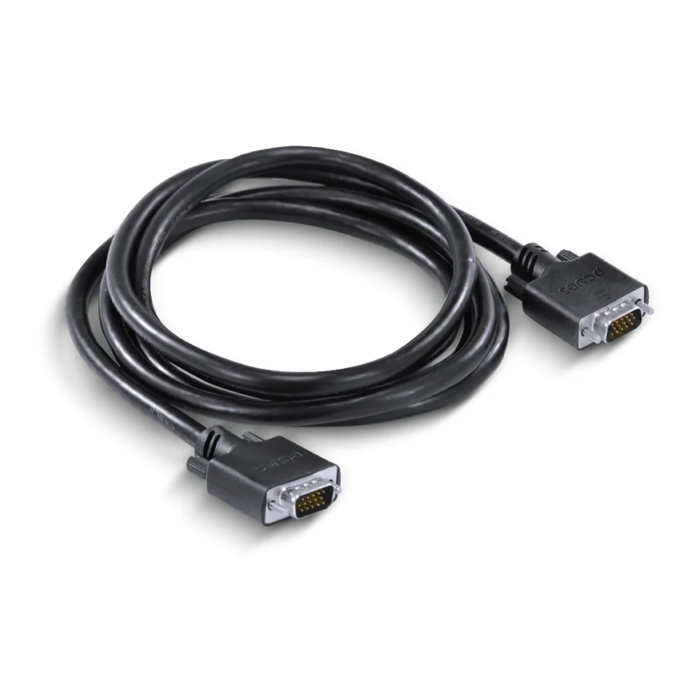 Imagem 2 de 5 do produto Cabo De Video PCYES Pvm15-2 VGA 15 Pinos Macho Para VGA 15 Pinos Macho 28awg Puro Cobre 2 Metros