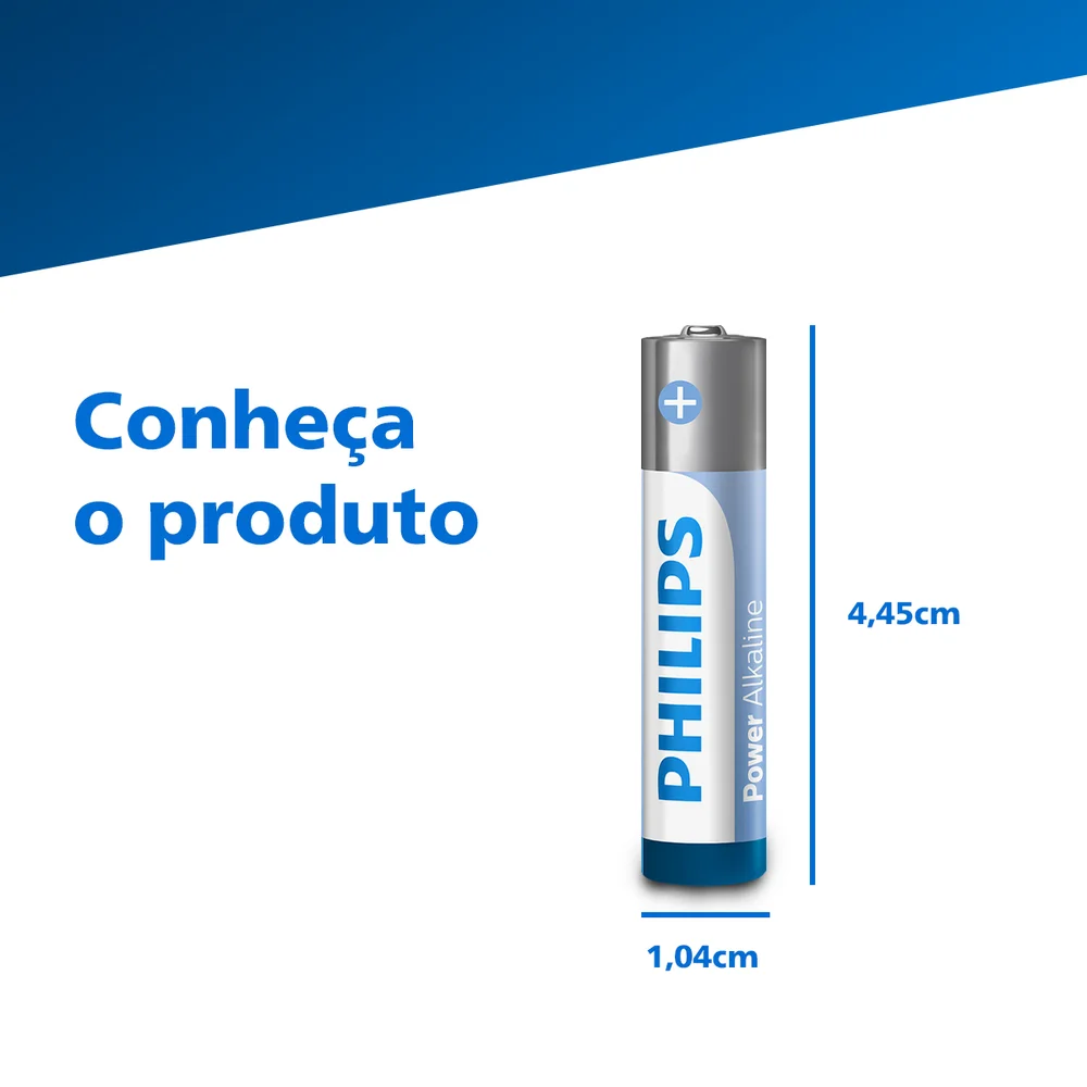 Imagem 3 de 5 do produto Pilhas Alcalinas Aaa Blister Com 2 Unidades Lr03p2b/59