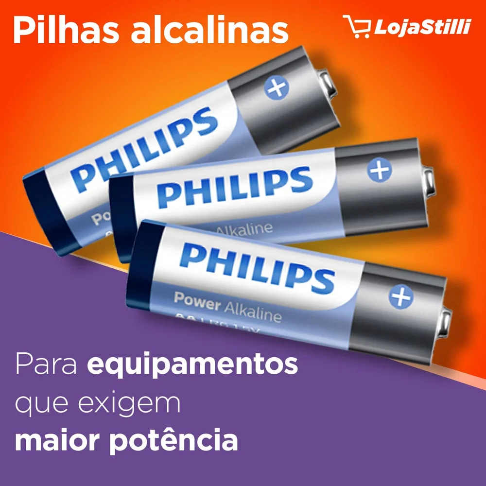 Pilha AAA Philips Alcalina com 2 Unidades - view 3