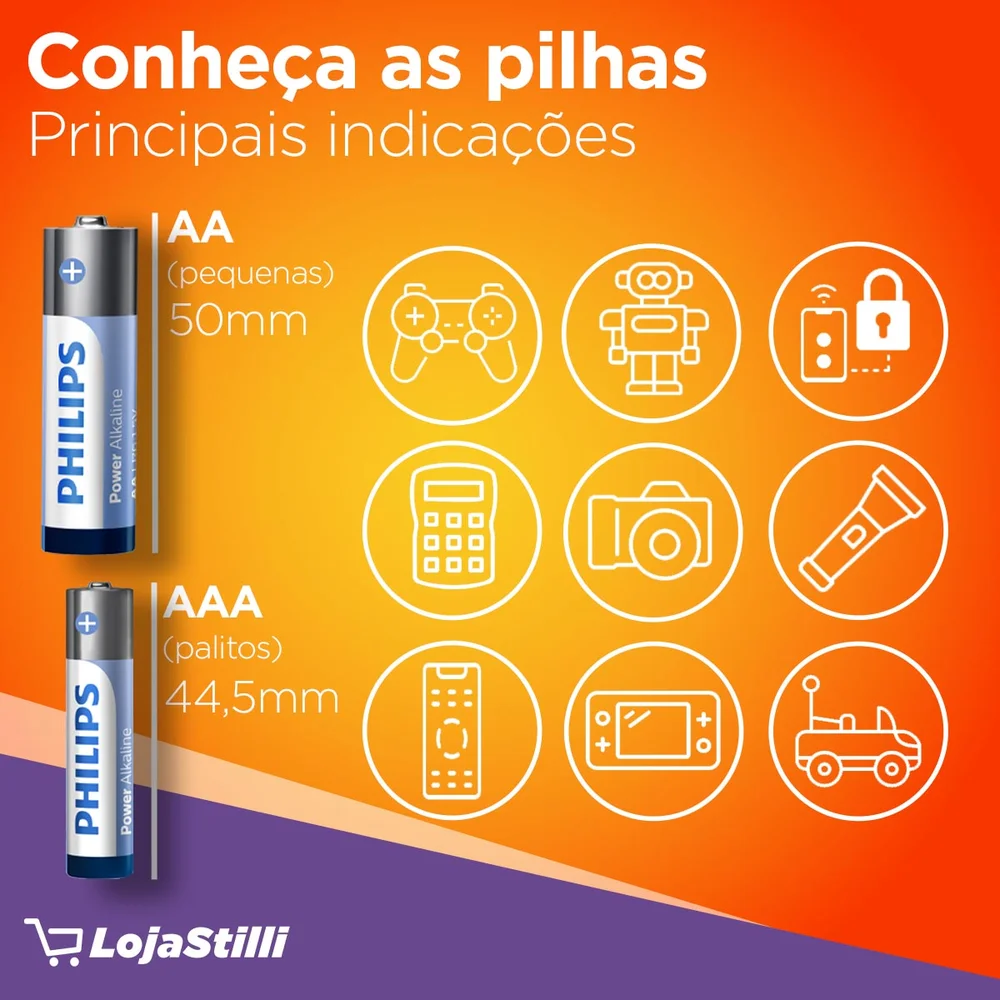 Pilha AAA Philips Alcalina com 2 Unidades - view 5