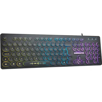 Teclado Gamer K-mex Steampunk, LED Rainbow, Anti-Ghosting, ABNT2 - Km7628u0001cb1x