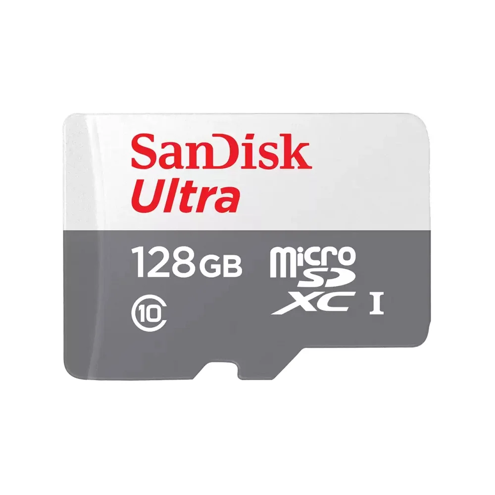 Cartão De Memória SanDisk, 128GB, MicroSD Classe 10, 100MB/s Ultra - Sdsqunr-128g-Gn3ma Cartão De Memória SanDisk, 128GB, MicroSD Classe 10, 100MB/s Ultra - Sdsqunr-128g-Gn3ma