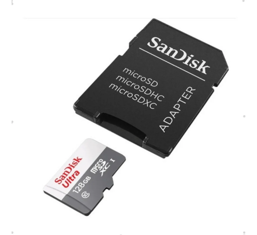 Cartão De Memória SanDisk, 128GB, MicroSD Classe 10, 100MB/s Ultra - Sdsqunr-128g-Gn3ma Cartão De Memória SanDisk, 128GB, MicroSD Classe 10, 100MB/s Ultra - Sdsqunr-128g-Gn3ma