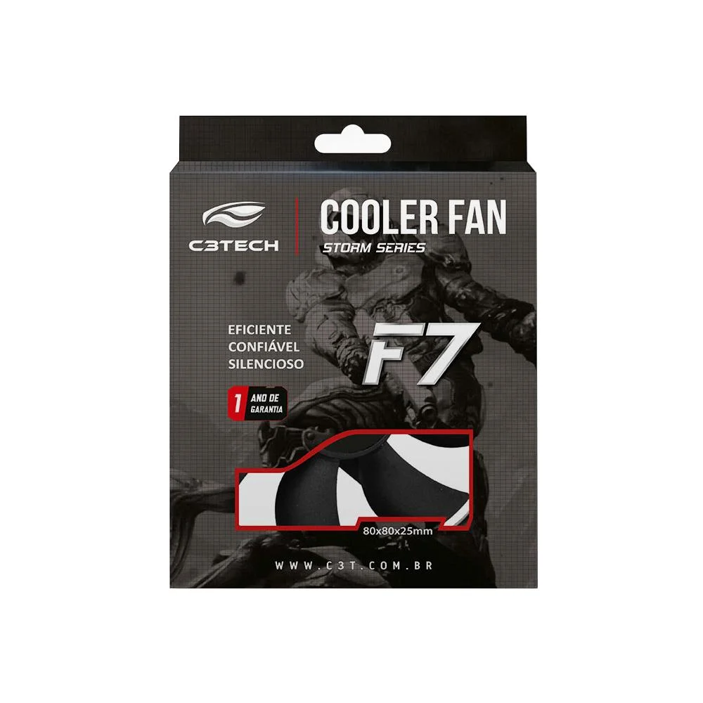 Cooler FAN C3Tech Storm, 80mm - F7-50BK 7