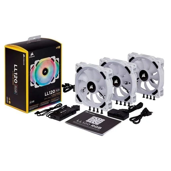 Kit Cooler FAN com 3 Unidades Corsair LL120, RGB LED, Controladora - CO-9050092-WW 5