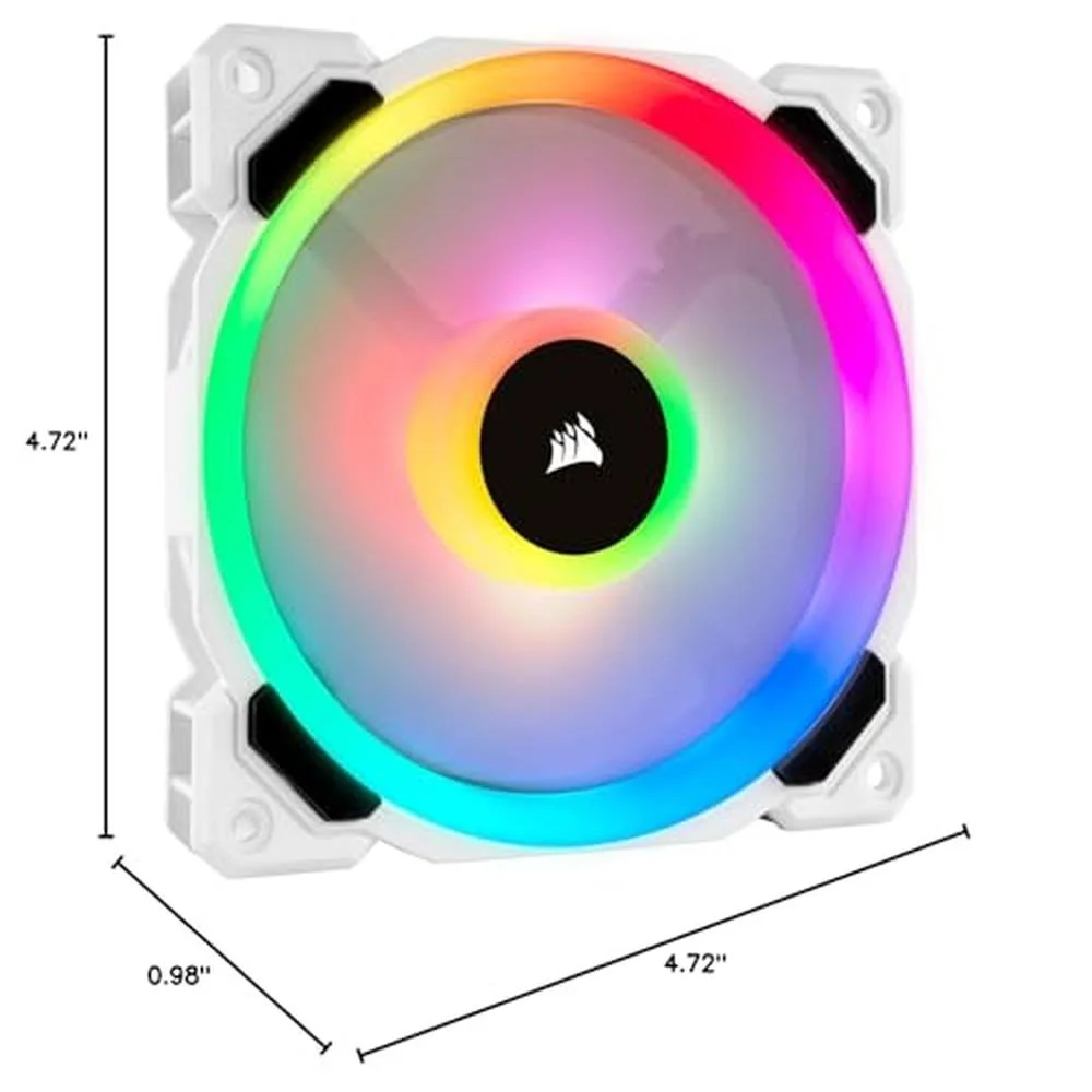 Cooler FAN Corsair LL120, 120mm, RGB, White - CO-9050091-WW 5