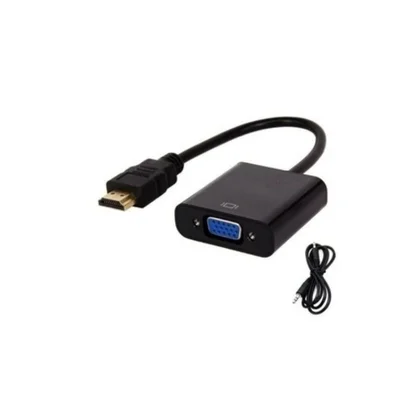 Cabo KNUP KP3468 Conversor Adaptador HDMI Para VGA + Cabo P2