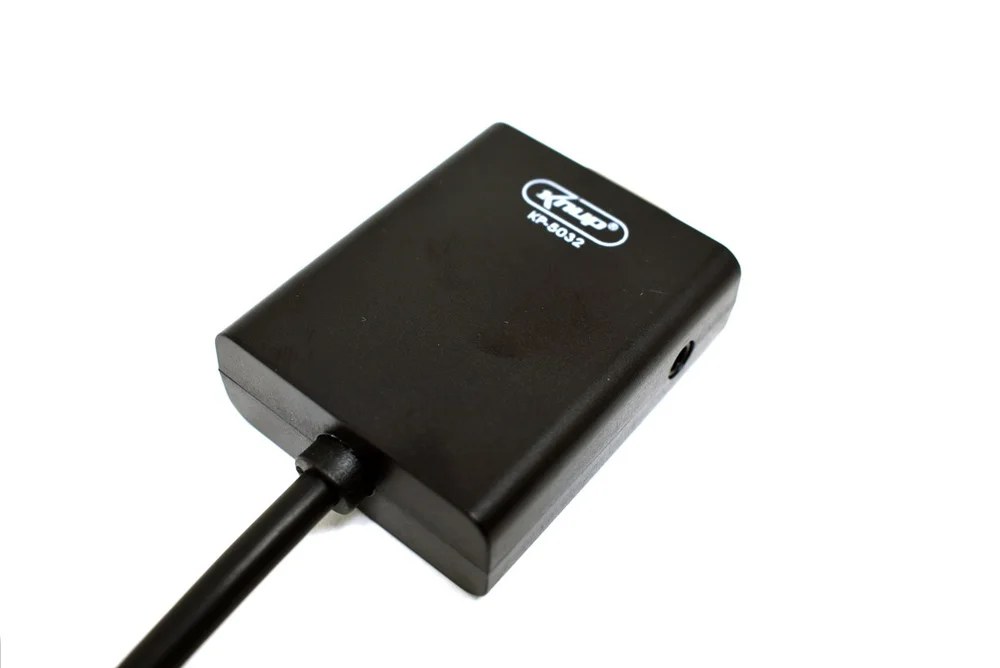 Imagem 2 de 5 do produto Cabo KNUP KP3468 Conversor Adaptador HDMI Para VGA + Cabo P2