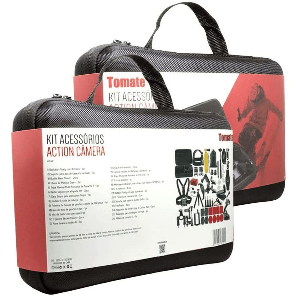 Kit Tomate de Acessórios Action Câmera, 26 itens Kit Tomate de Acessórios Action Câmera, 26 itens