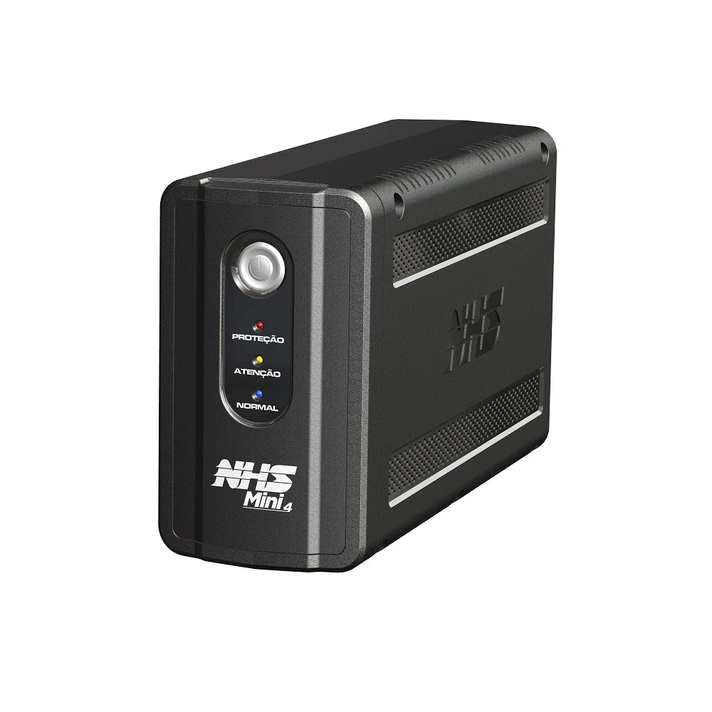 Nobreak NHS Mini 4, 600VA, Bateria Selada 7AH, Bivolt, Saida 120V, Preto - 90.A1.006100