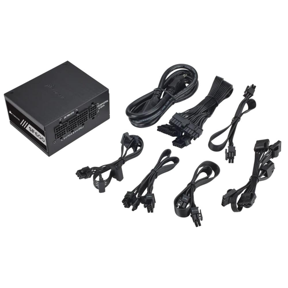 Fonte Corsair Sfx Sf600 600W 80 Kabum