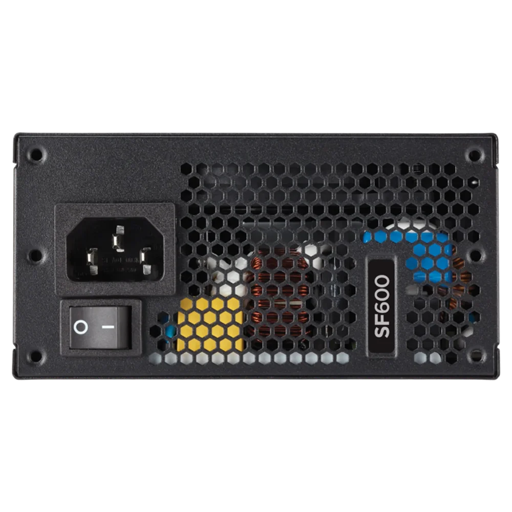 Fonte Corsair SFX SF600, 600W, 80 Plus Gold, Modular, PFC Ativo - CP-9020105-WW Fonte Corsair SFX SF600, 600W, 80 Plus Gold, Modular, PFC Ativo - CP-9020105-WW