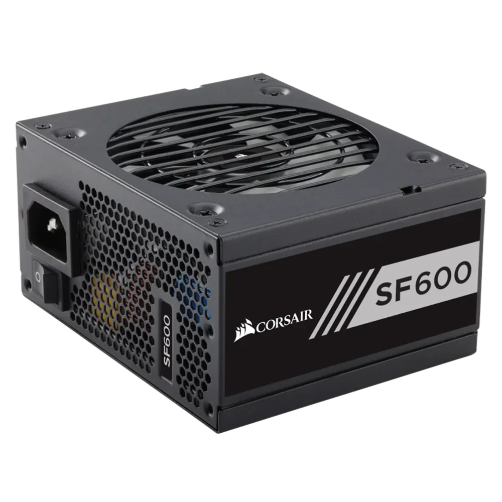 Fonte Corsair SFX SF600, 600W, 80 Plus Gold, Modular, PFC Ativo - CP-9020105-WW Fonte Corsair SFX SF600, 600W, 80 Plus Gold, Modular, PFC Ativo - CP-9020105-WW