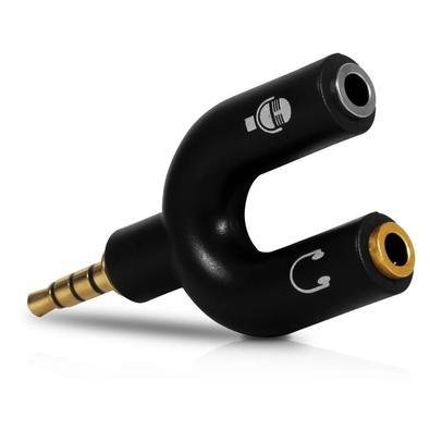 Mini Adaptador Y P2 P3 P Fone E Microfone Xbox One P4