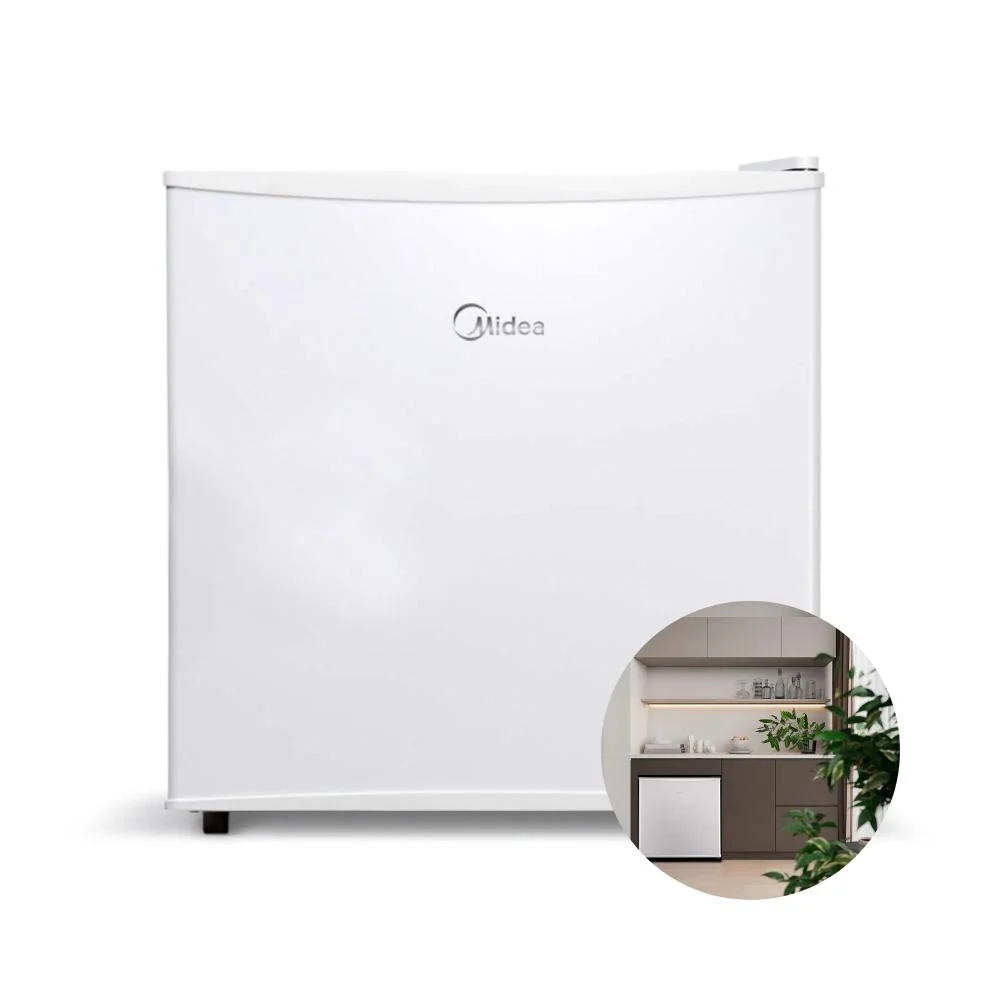 Frigobar Midea, 45L, Porta Fixa, 3 Prateleiras, 110V, Branco - Mrc06b Frigobar Midea, 45L, Porta Fixa, 3 Prateleiras, 110V, Branco - Mrc06b