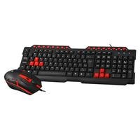 Tenha muito mais conforto na hora de jogar! Kit teclado e mouse gamer com design moderno e durável. O mouse possui conexão USB, led vermelho, sensor ó