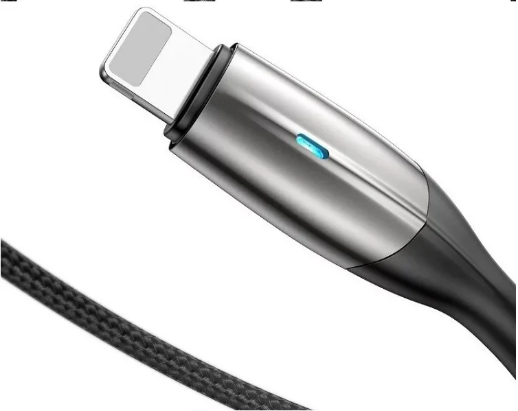 Imagem 3 de 5 do produto Cabo Usb Lightning Baseus Reforcado Horizontal 2m Calsp-c01