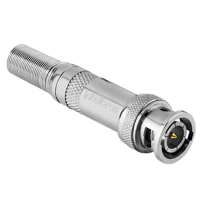 Conector Bnc Macho Com Mola E Parafuso - Intelbras Conex 1000 Bnc Mola - Unidade
