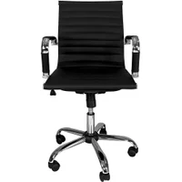 Cadeira Executiva Para Escritorio Giratoria Premium Preto