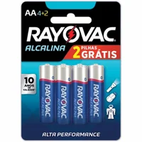 Blister 4+2 Pilhas Alcalinas Aa Rayovac - 20871