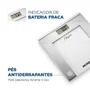 Balança Digital Mondial Ellegance Bl-03, Prata, Bivolt