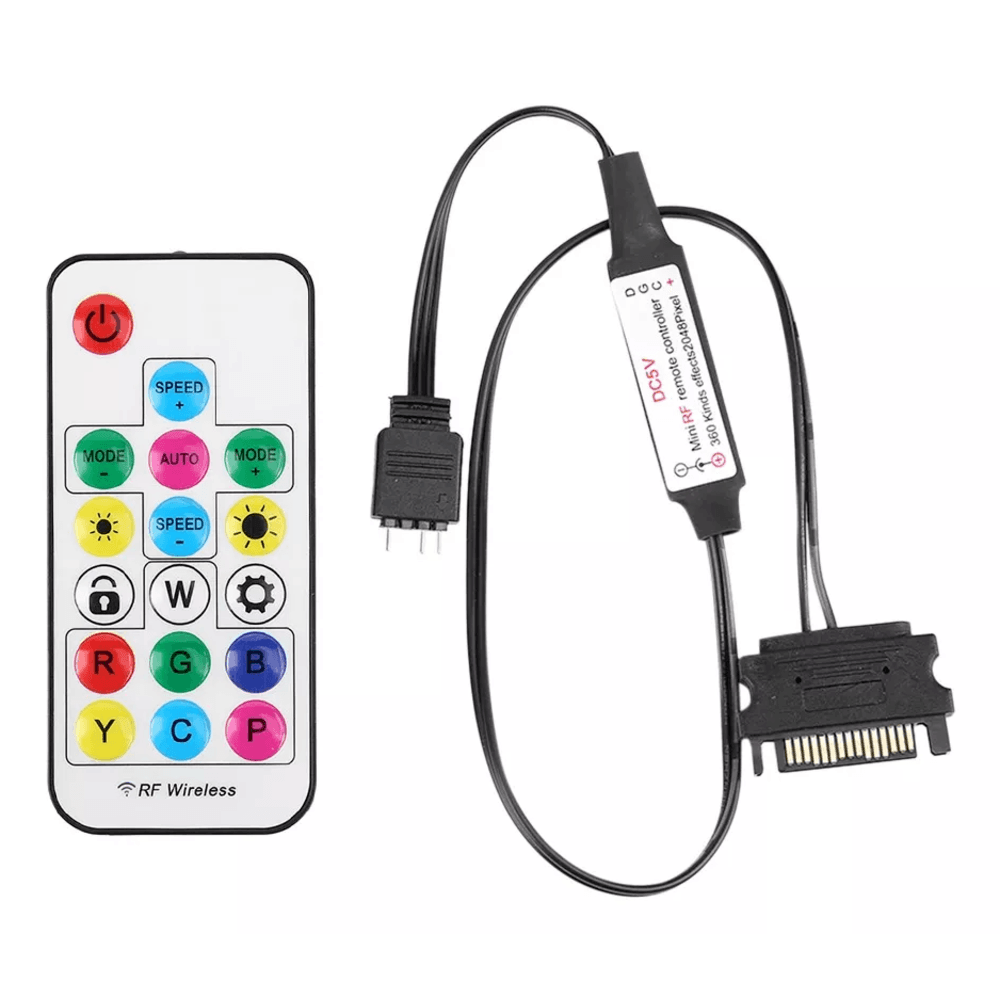 Controlador RGB Akasa Vegas, Endereçável, 5V, Com Controle Remoto - AK-RLC-02 8