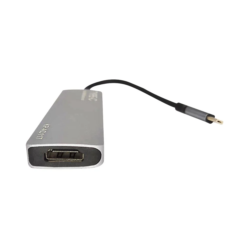 Imagem 2 de 5 do produto HUB Knup USB-C, Multifuncional 5x1, HDMI, USB 2.0 E 3.0, Com Leitor De Cartão SD