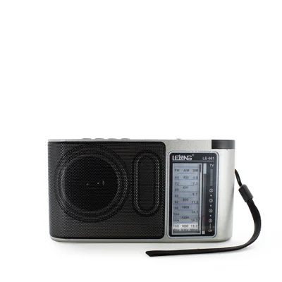 Caixa De Som Portátil Lelong  Le-661 Rádio Portátil Analógico, Cinza