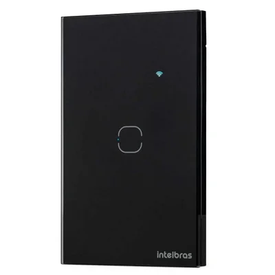 Interruptor Smart Intelbras Wi-fi Touch Preto Ews 1001 - Bivolt