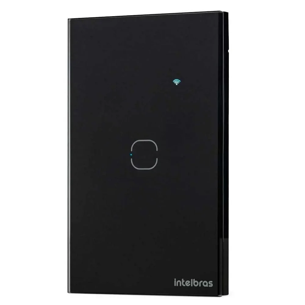 Interruptor Smart Intelbras Wi-fi Touch Preto Ews 1001 - Bivolt