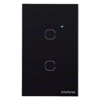 Interruptor Intelbras Touch Smart Wi-fi Preto Ews 1002 – Bivolt