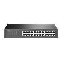O Switch Gigabit de 24 portas TL-SG1024D proporciona uma maneira fácil de fazer a transição para Ethernet Gigabit. Todas as 24 portas suportam auto md